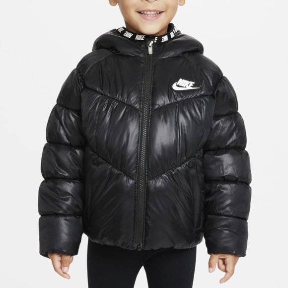 Nike Toddler Girls' Black Puffer Jacket 26H880-023